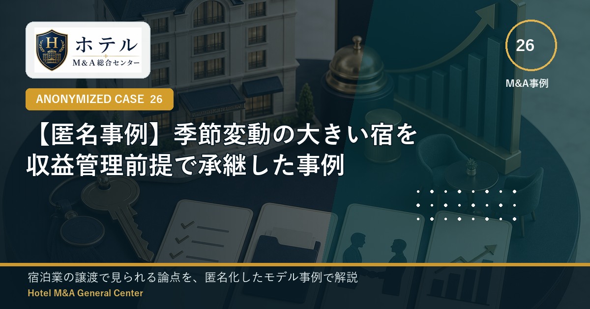 ホテル・旅館M&Aと事業承継の相談イメージ