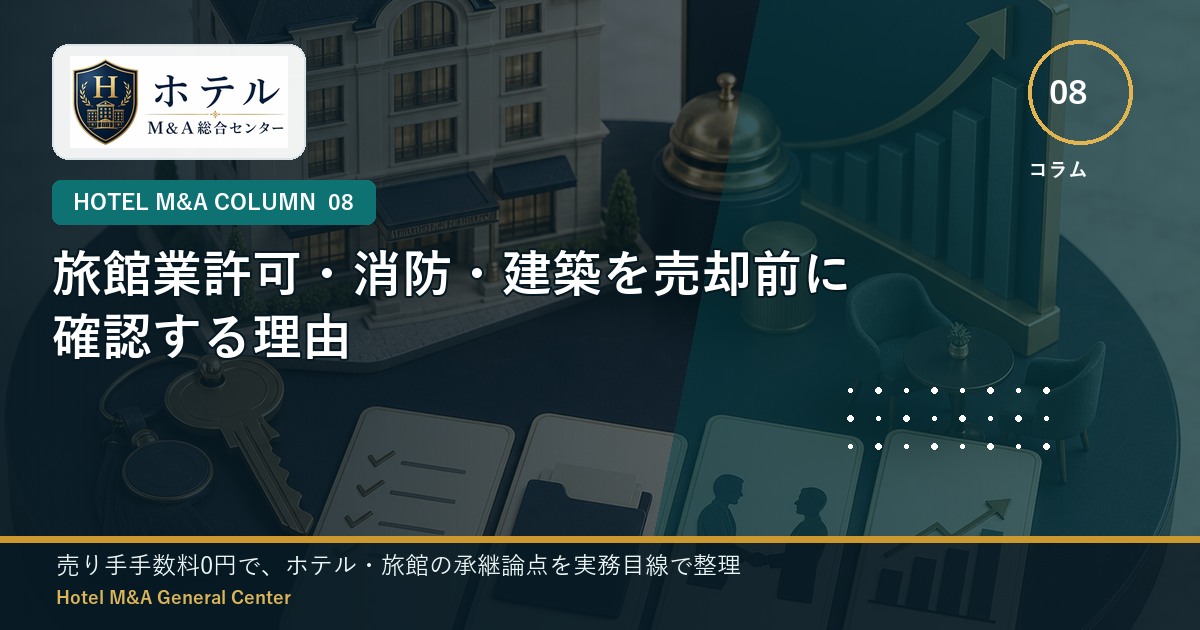 ホテル・旅館M&Aと事業承継の相談イメージ