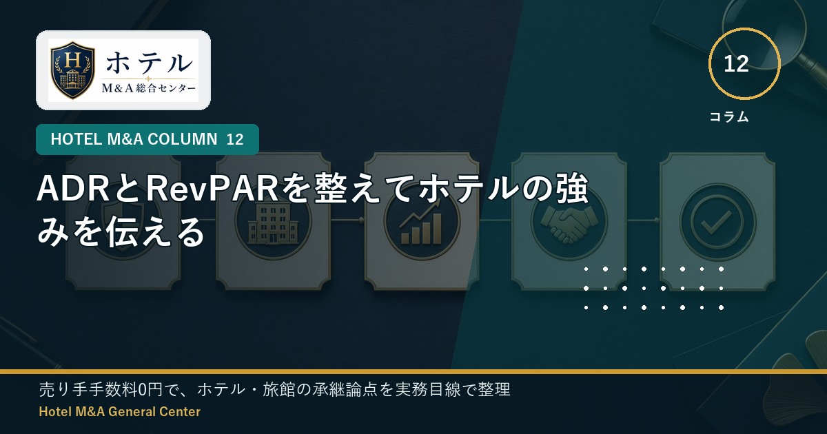 ホテル・旅館M&Aと事業承継の相談イメージ