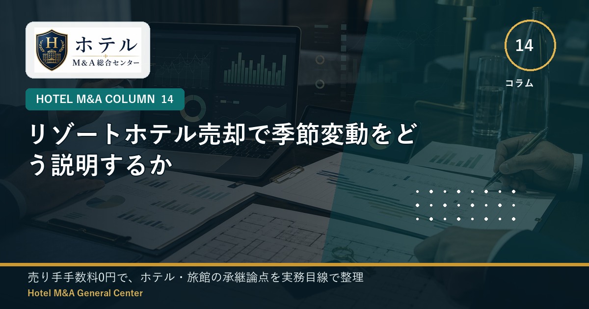 ホテル・旅館M&Aと事業承継の相談イメージ