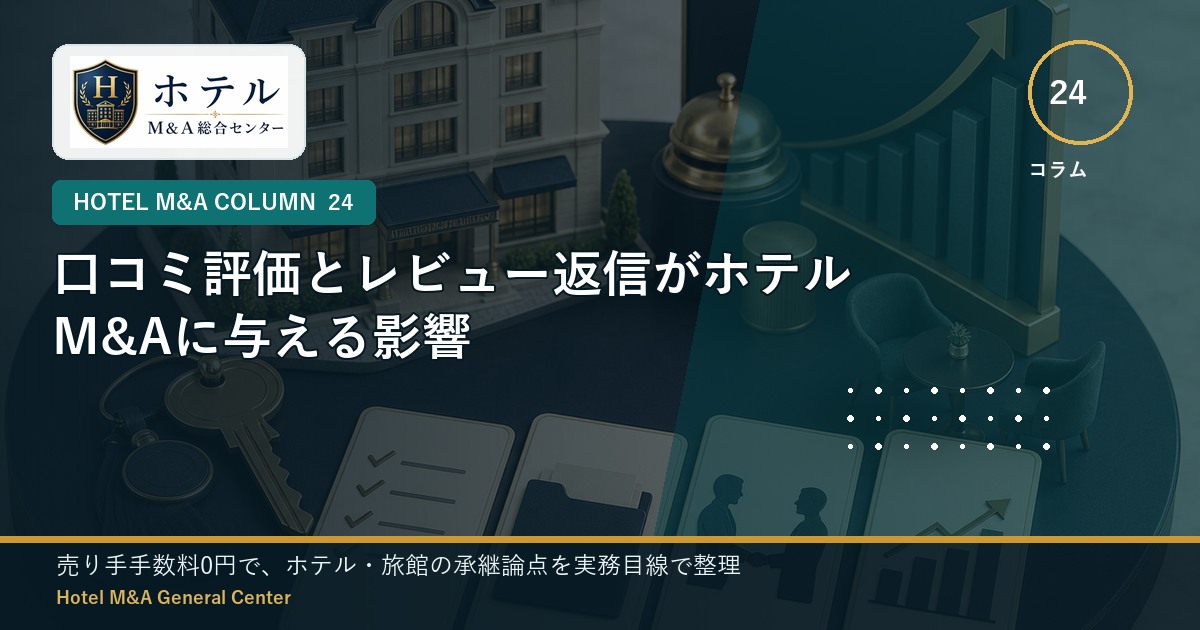 ホテル・旅館M&Aと事業承継の相談イメージ