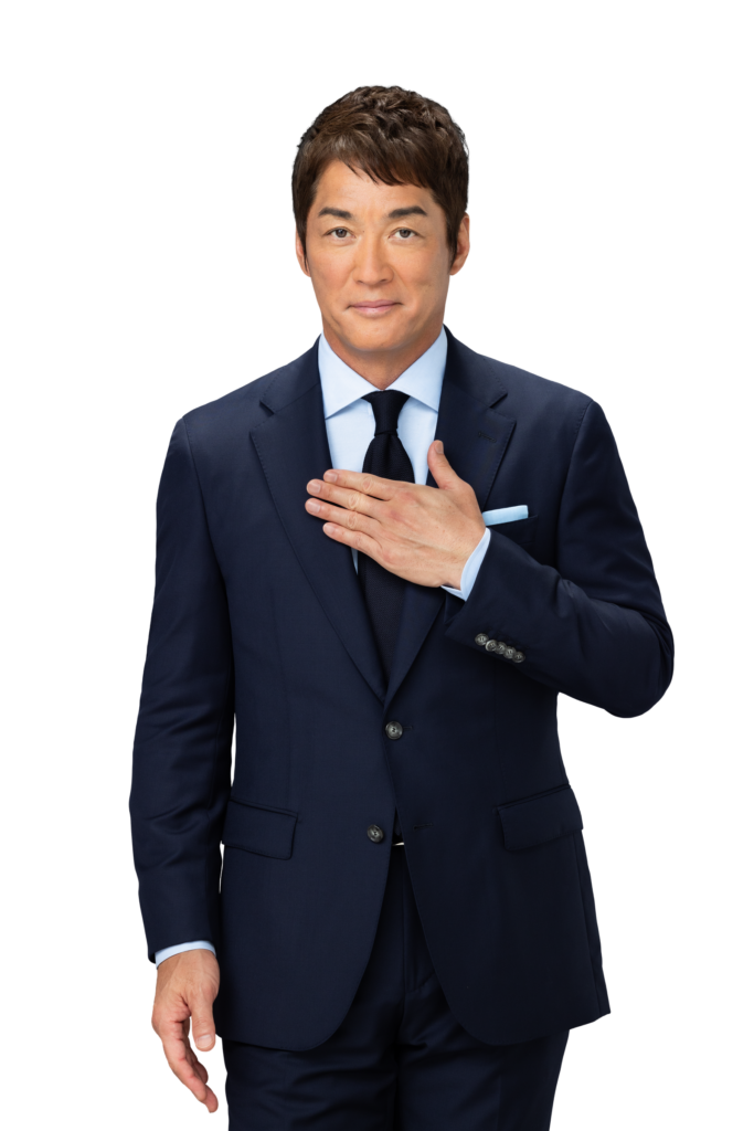 胸に手を添える長嶋一茂さん